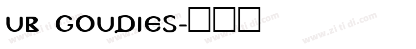 UB Goudies字体转换